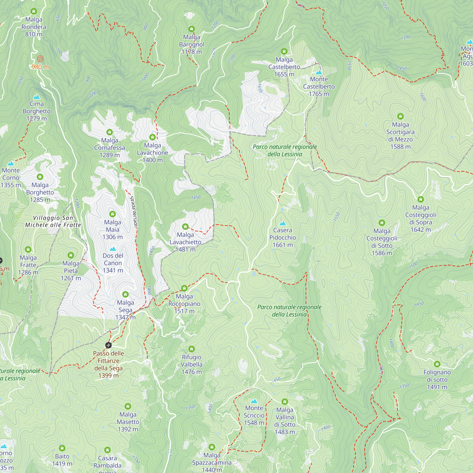Malga Campo Retratto map