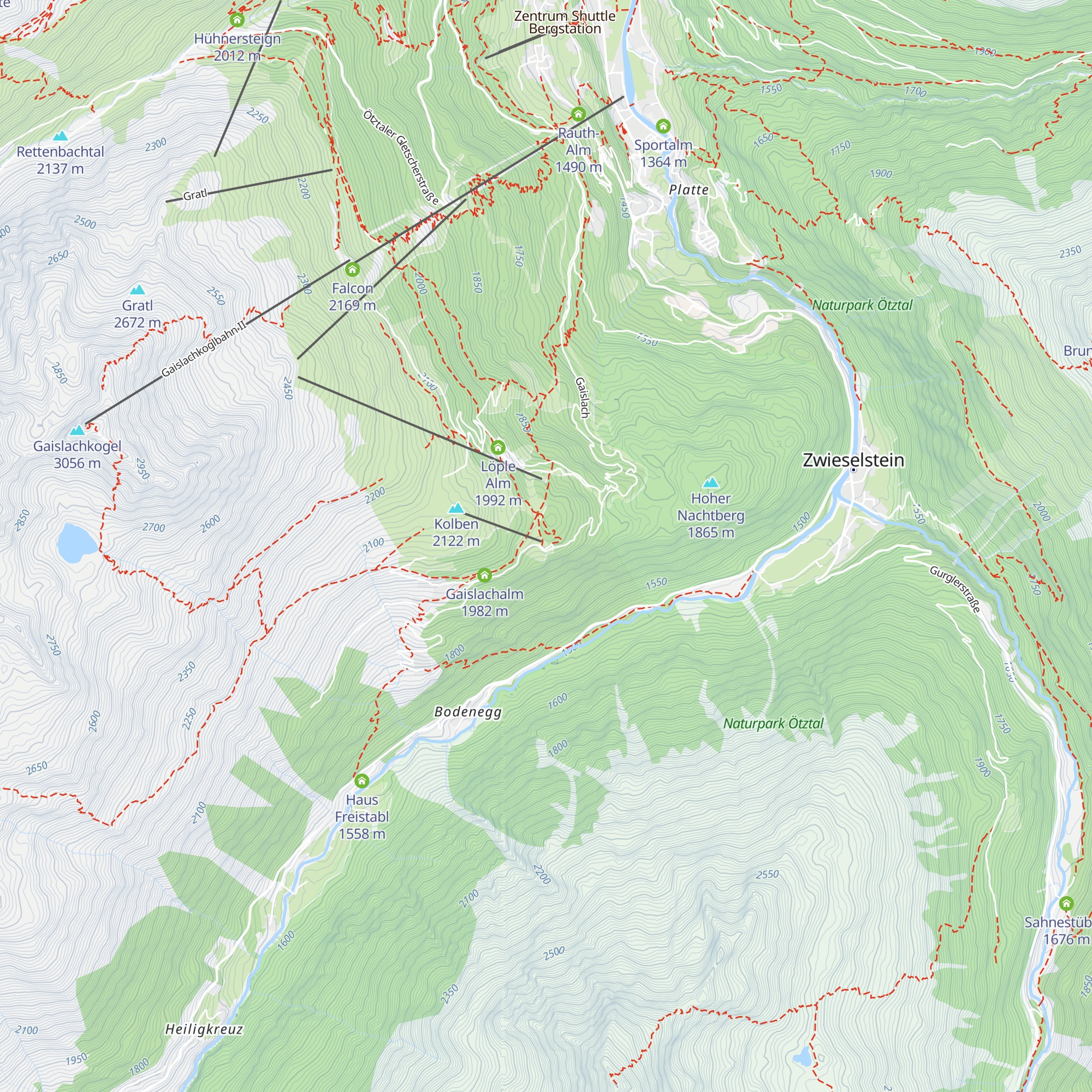 Alpengasthof Sonneck map