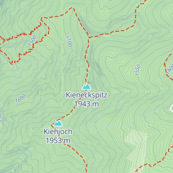 Map of Kieneckspitz