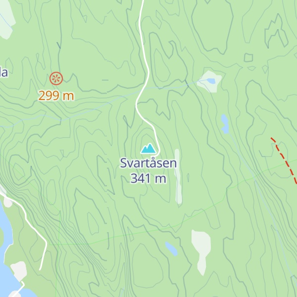 Map of Svartåsen