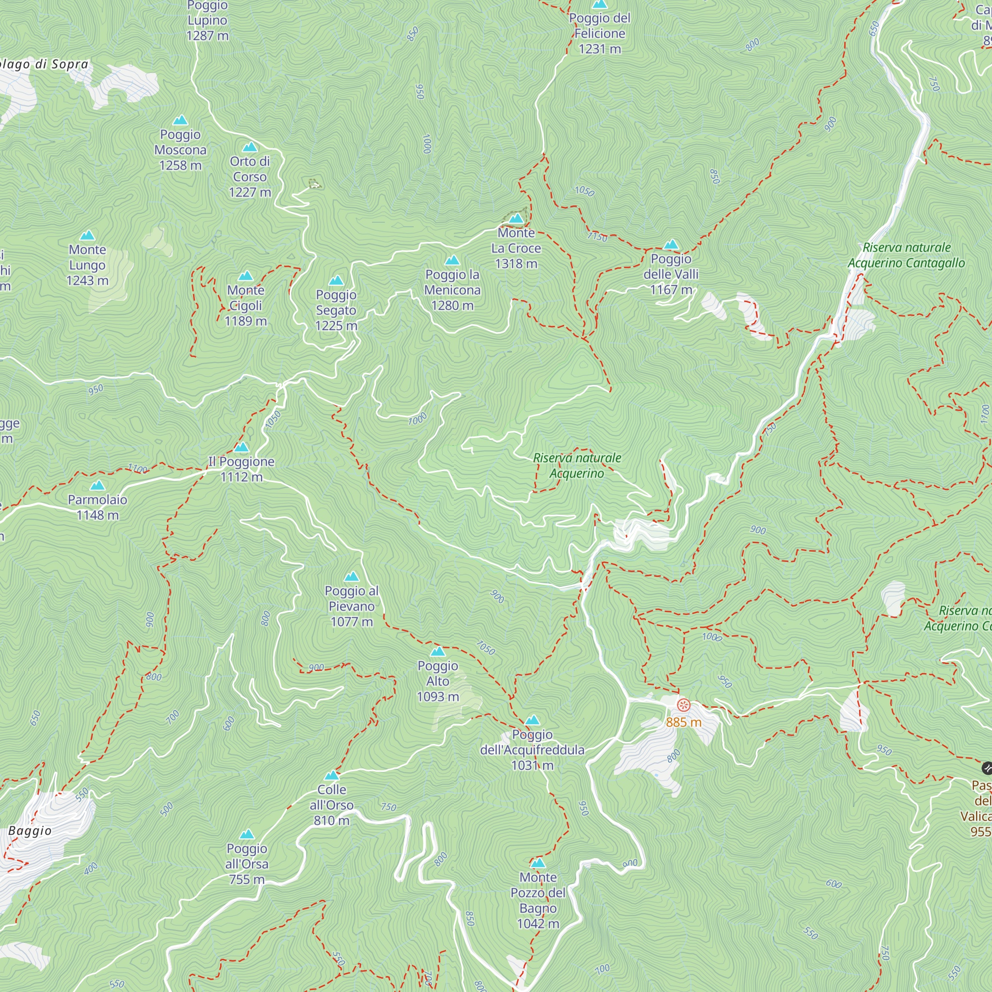 Capanna Sociale La Lorenza map