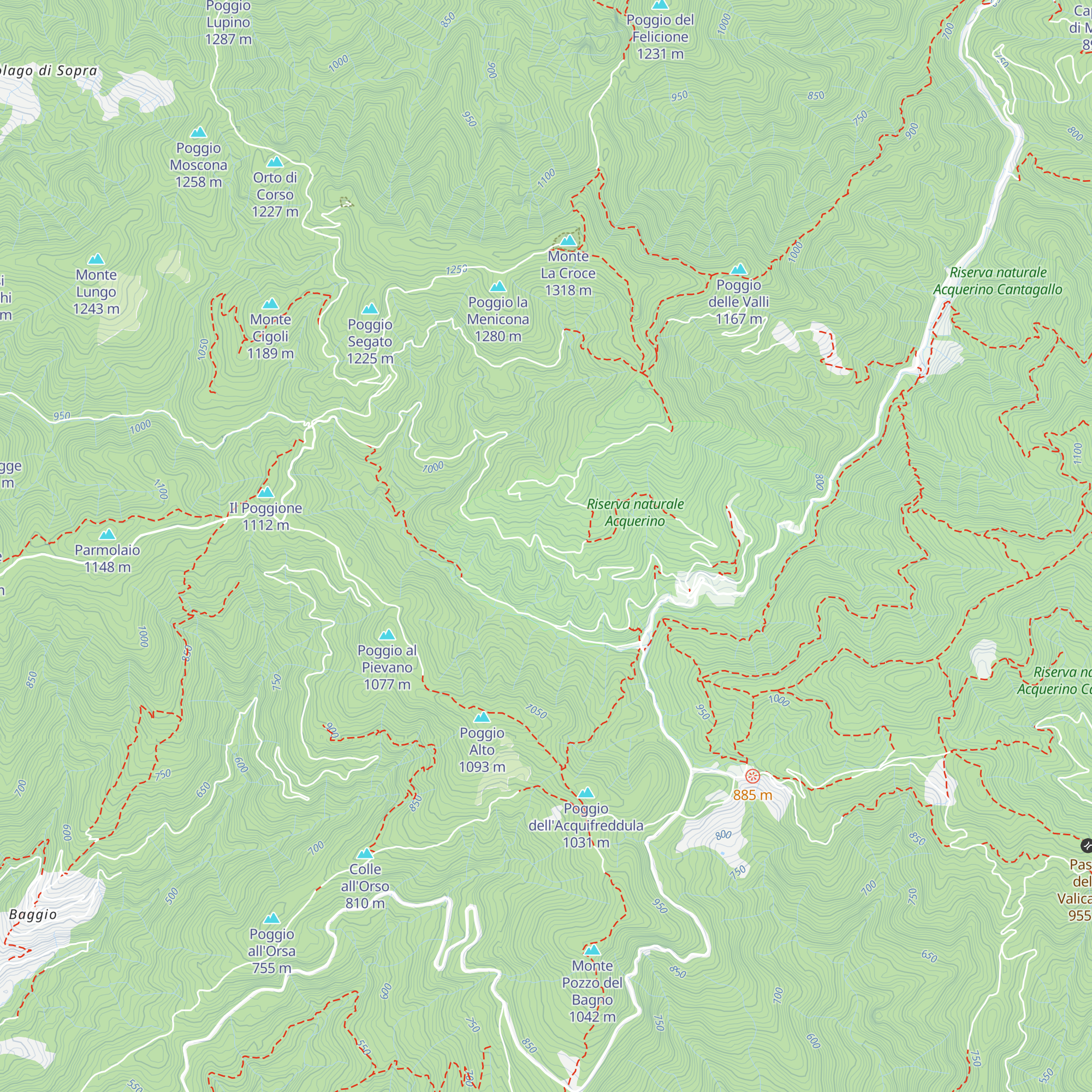 Capanna Sociale La Lorenza map