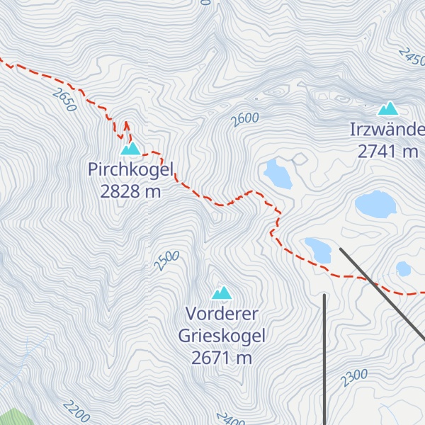 Map of Hinterer Grieskogel