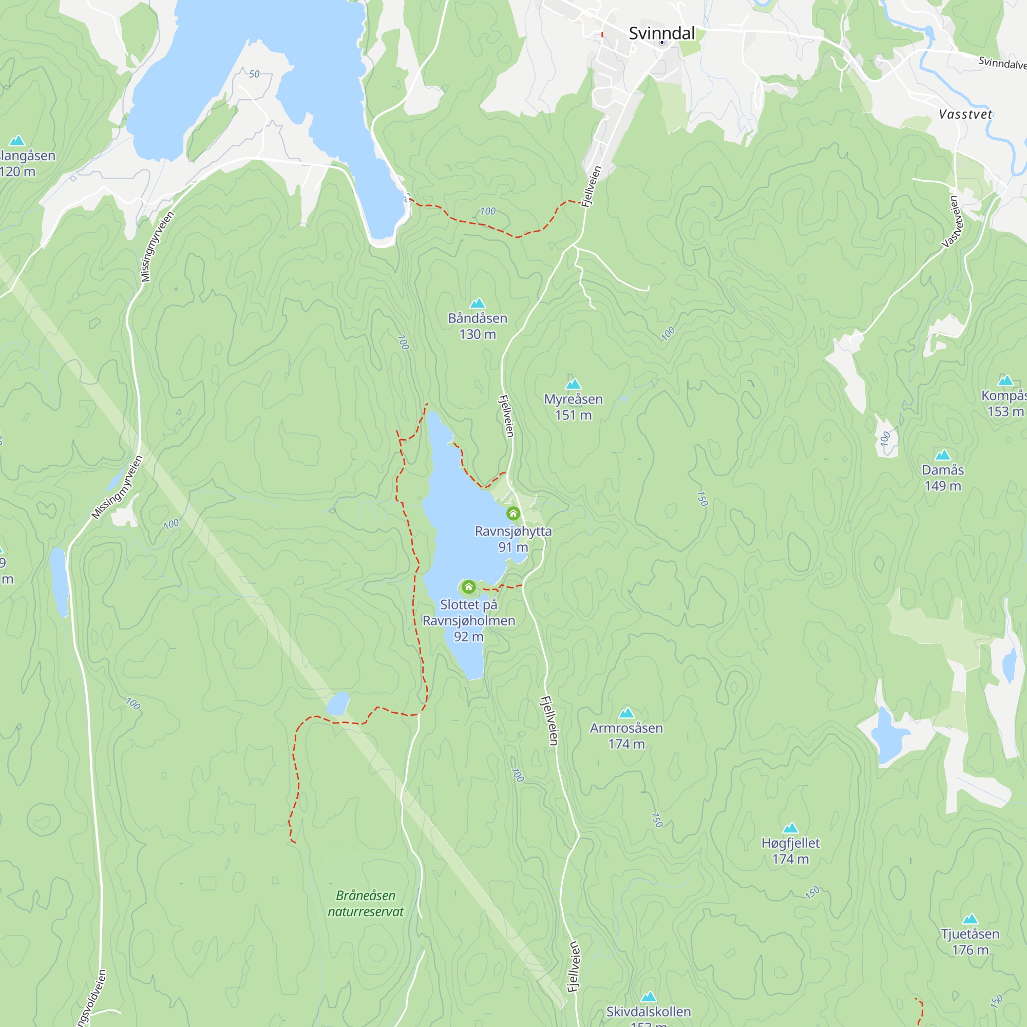 Ravnsjøhytta map