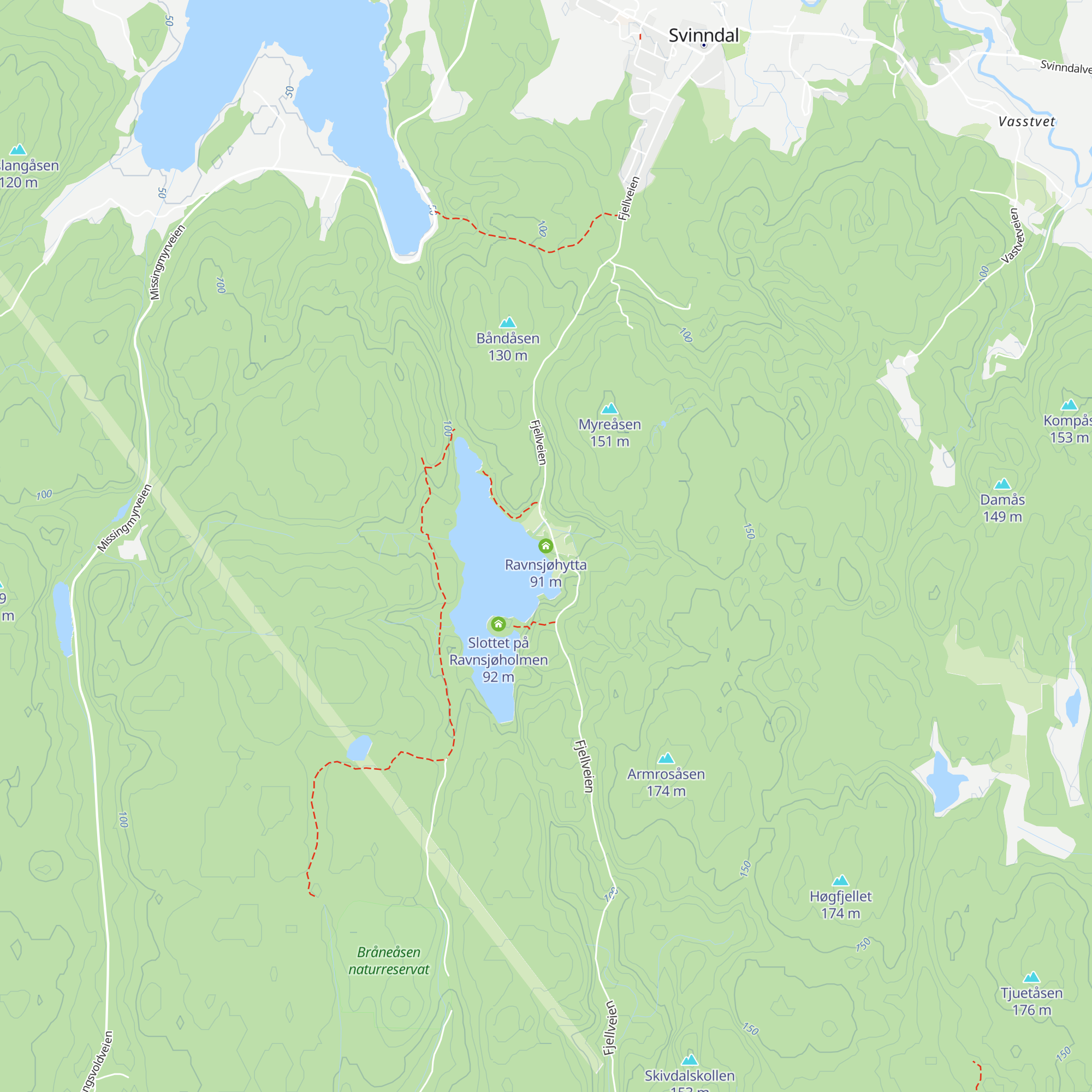 Ravnsjøhytta map