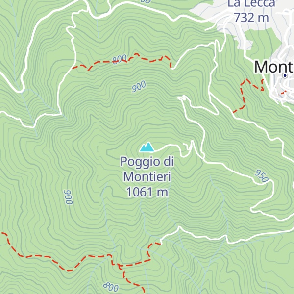 Map of Poggio di Montieri