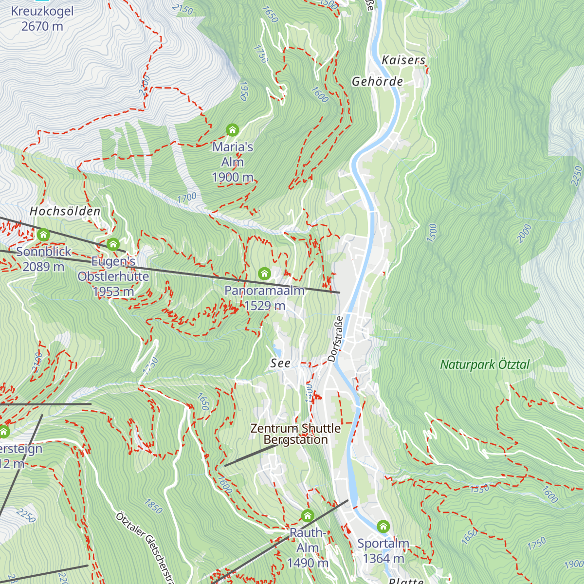 Ötztal Tourism Information map