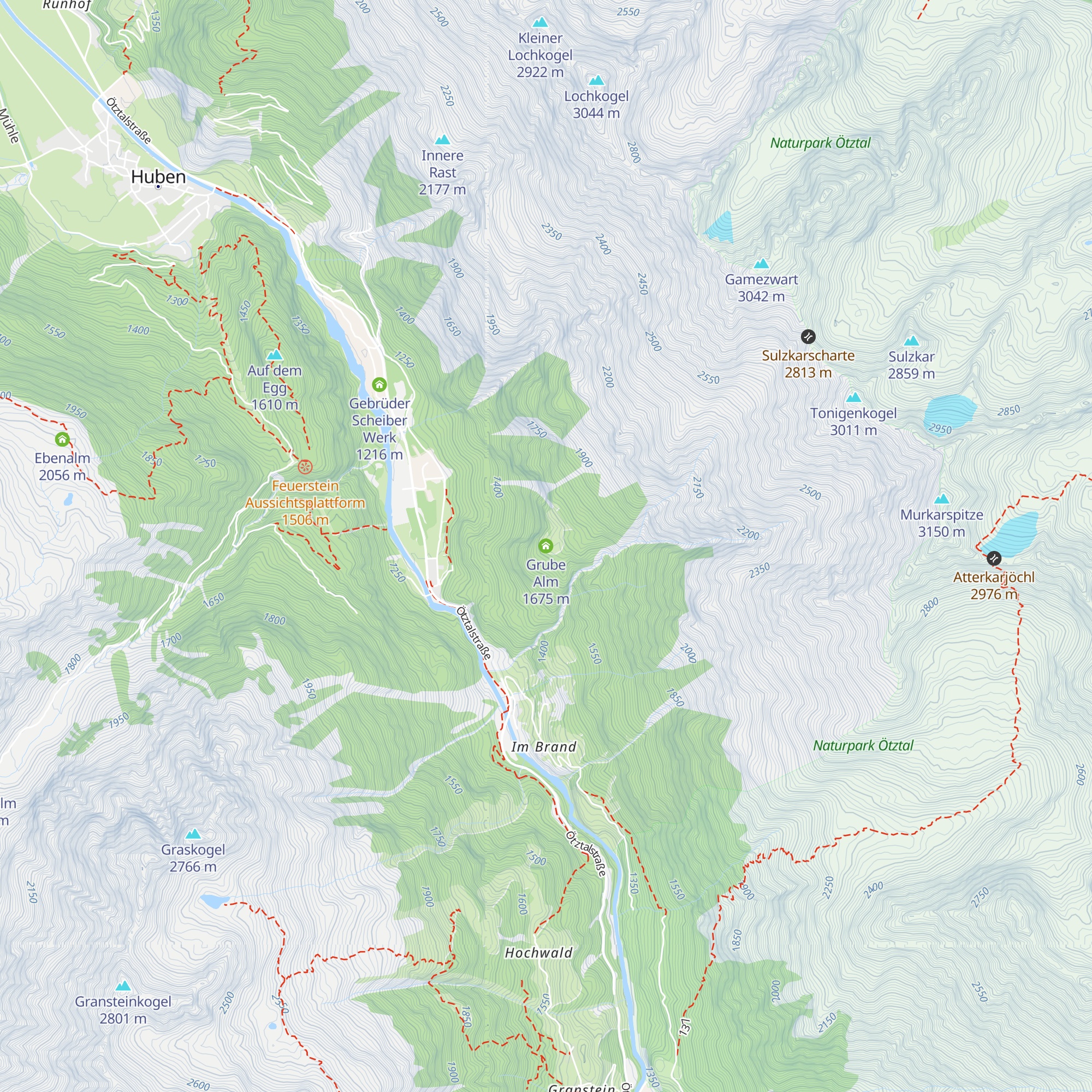 Grube Alm map