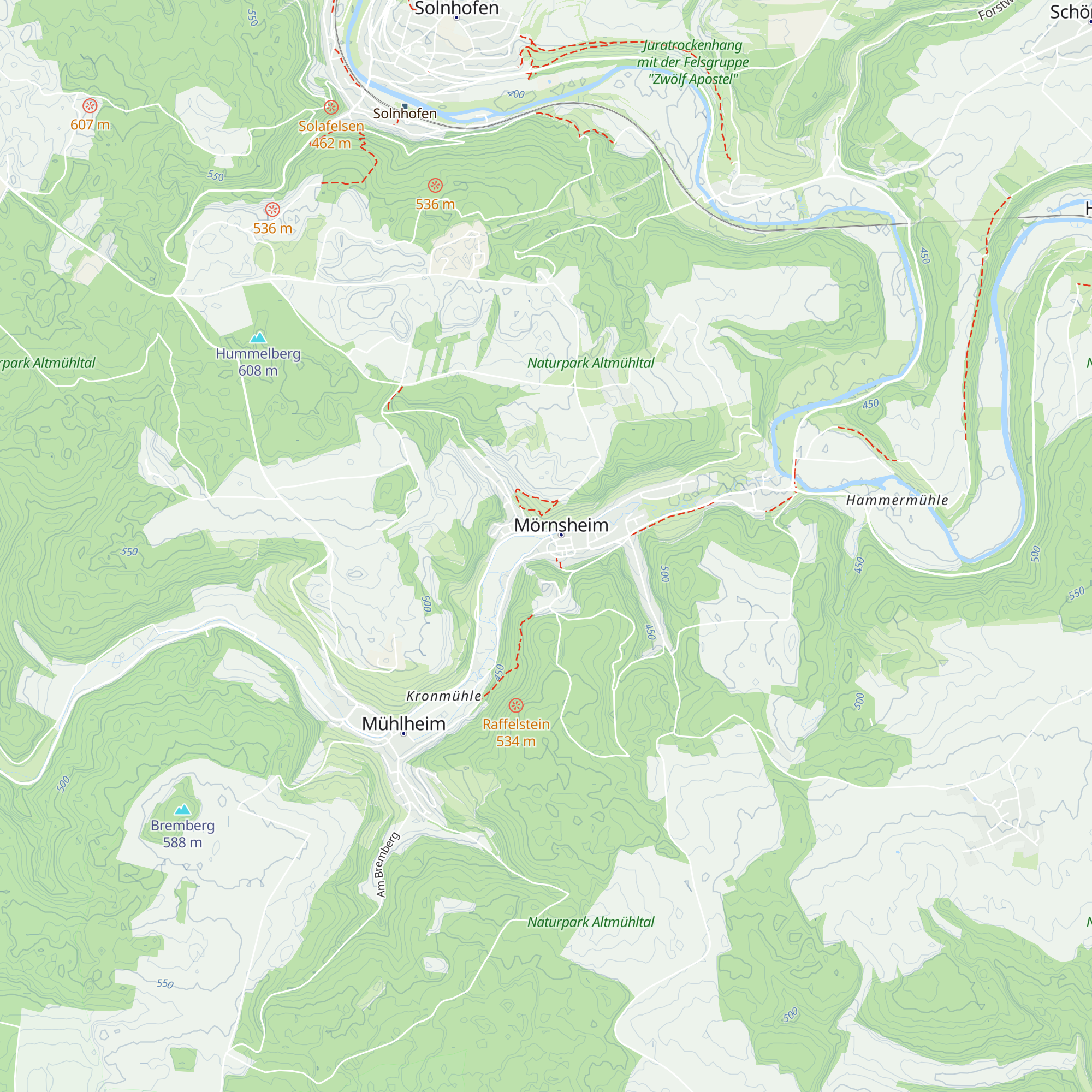 Verkehrsverein Mörnsheim map