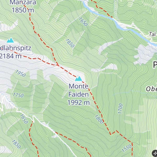 Map of Monte Faiden