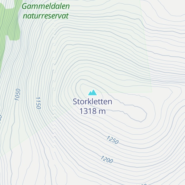 Map of Storkletten