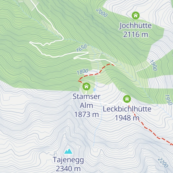 Map of Stamser Alm