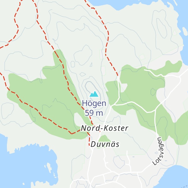 Map of Högen