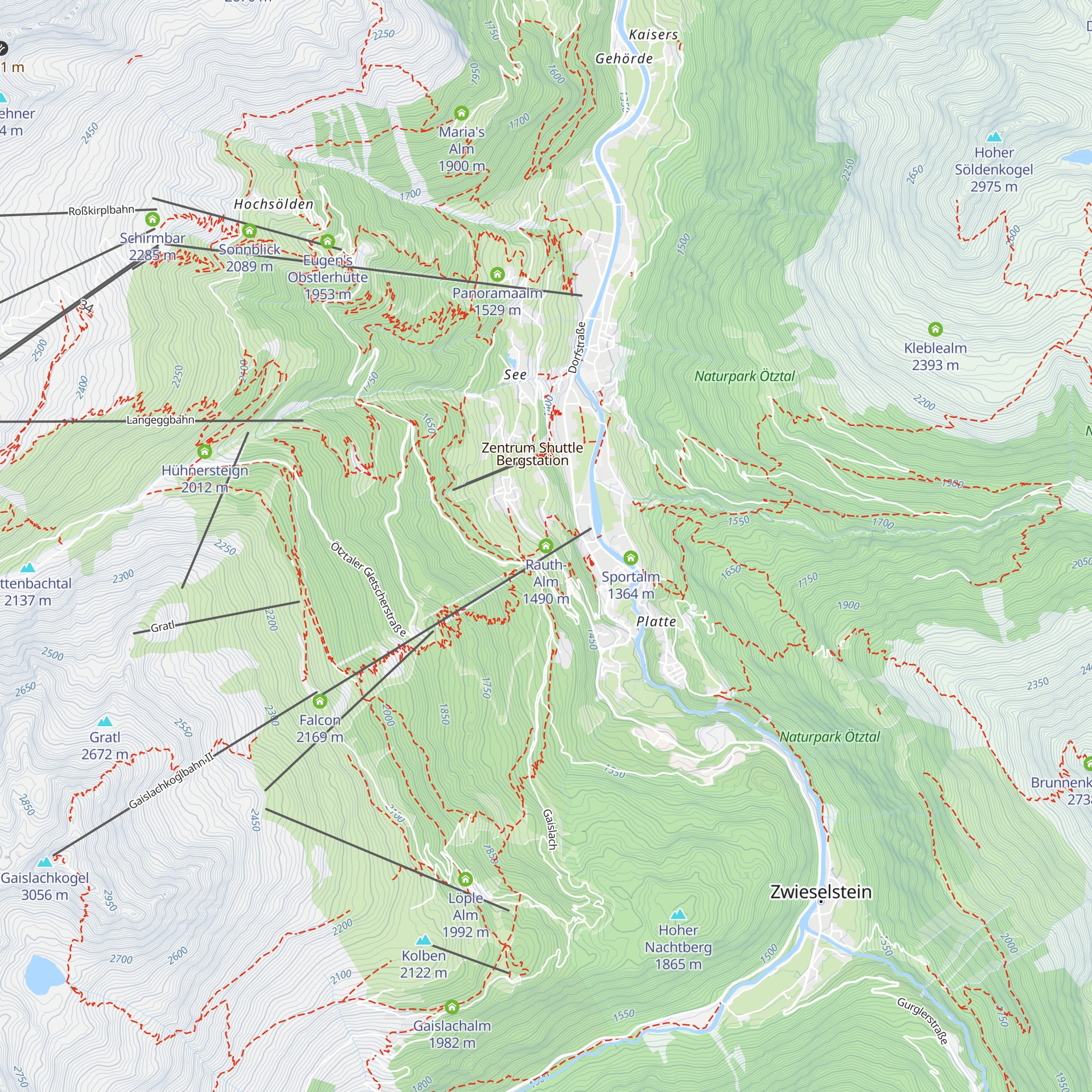 Rauth-Alm map