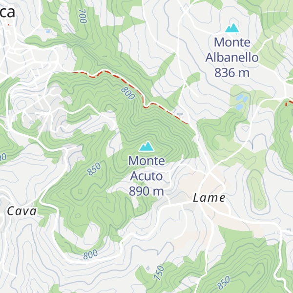 Map of Monte Acuto