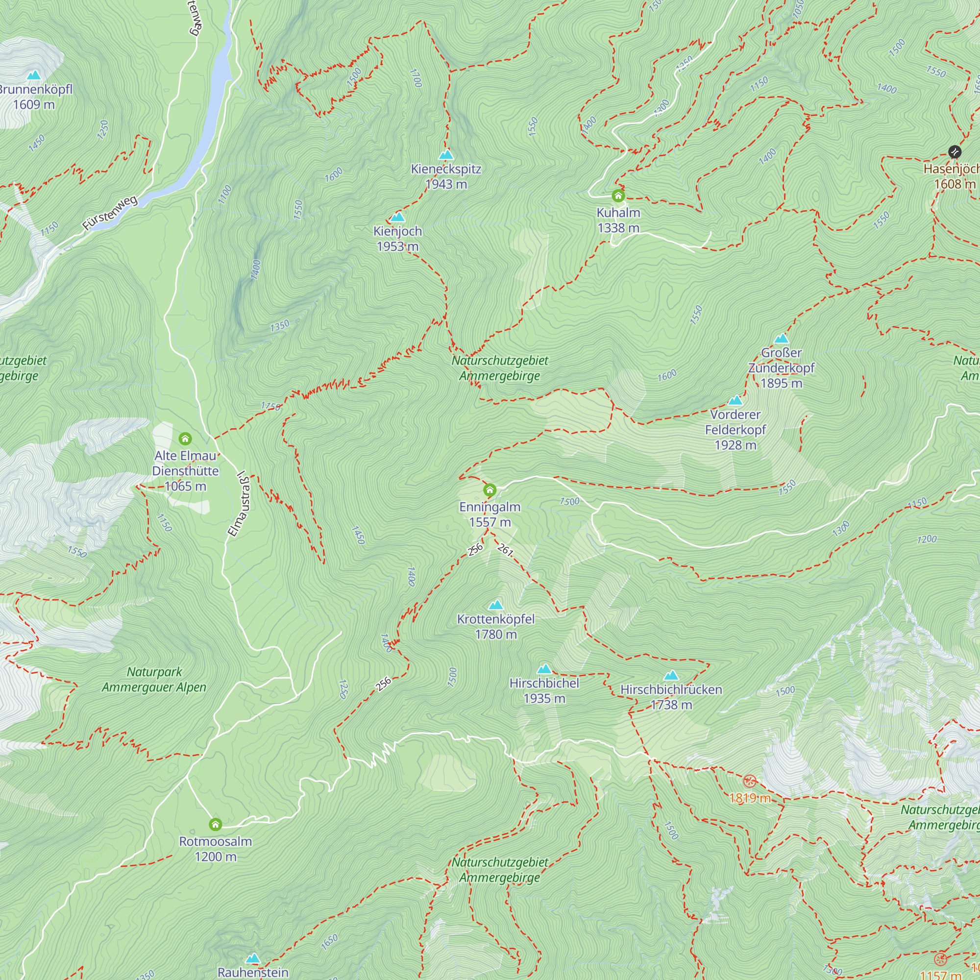 Enningalm map