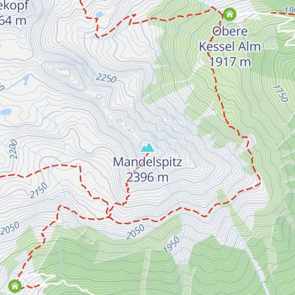 Map of Mandelspitz