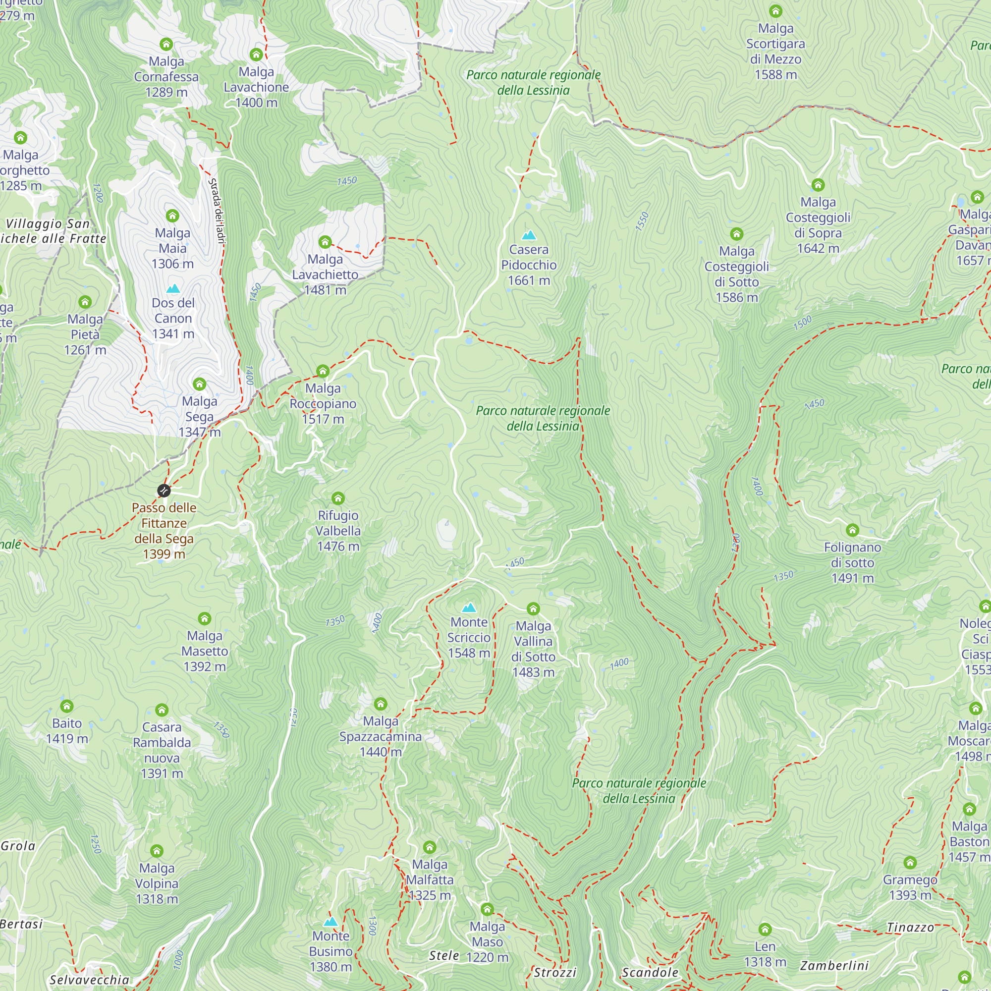 Malga Vallina di Sopra map