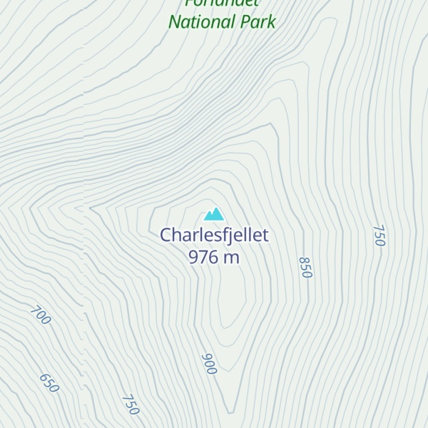 Map of Charlesfjellet