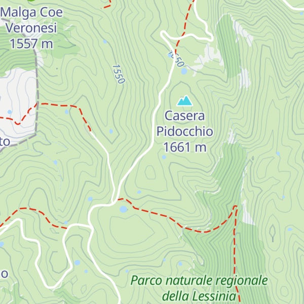Map of Malga Lessinia