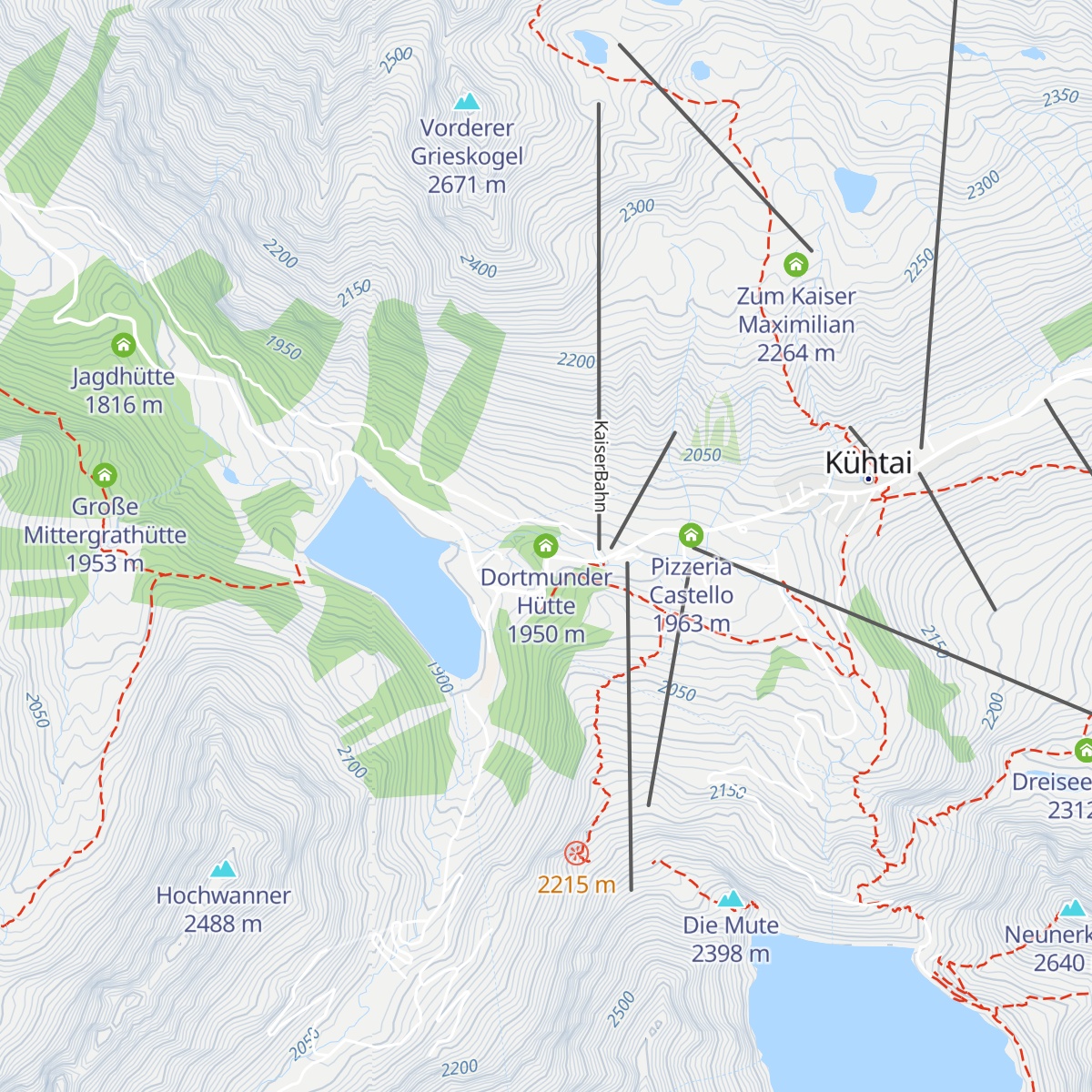 Dortmunder Hütte map