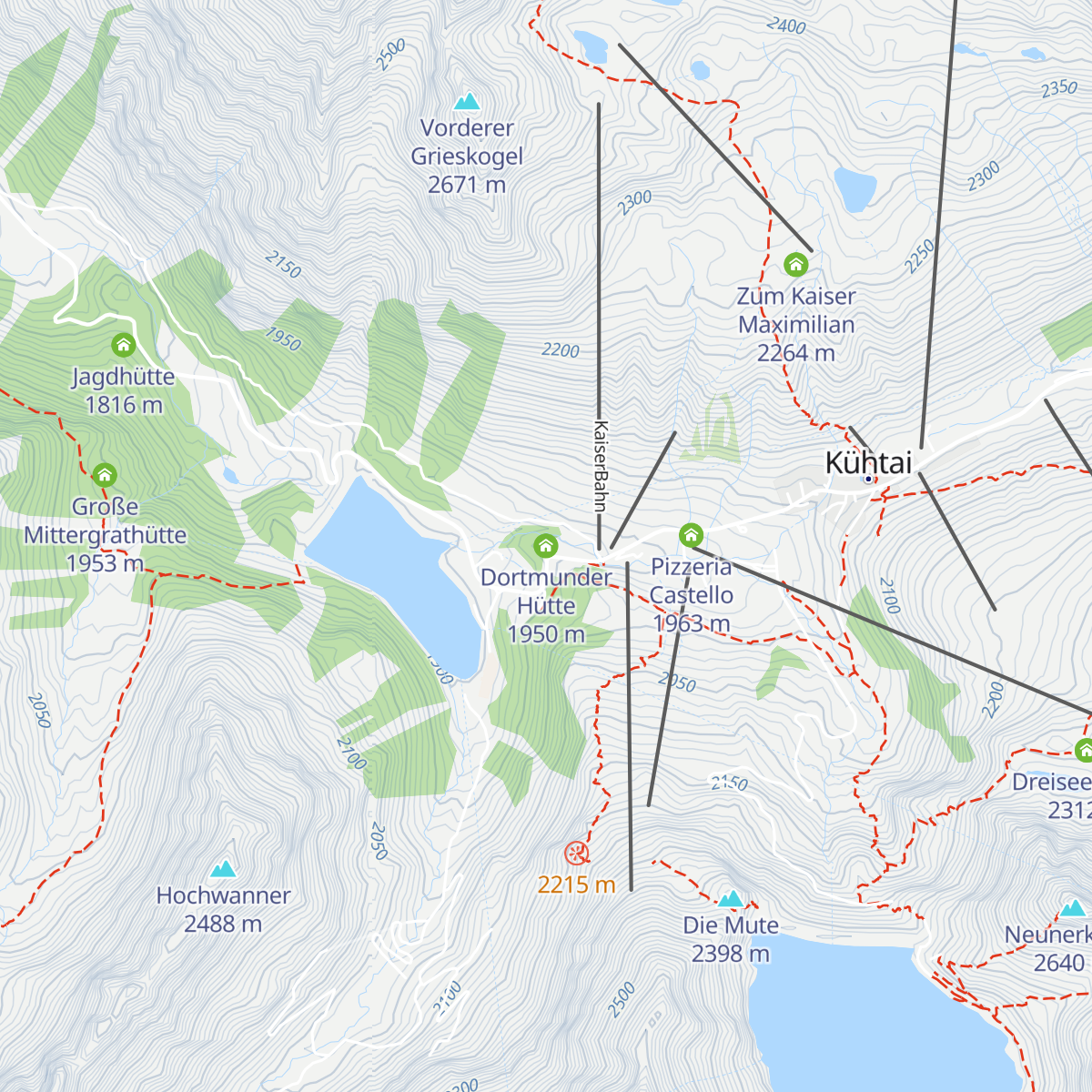 Dortmunder Hütte map