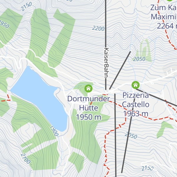 Map of Dortmunder Hütte