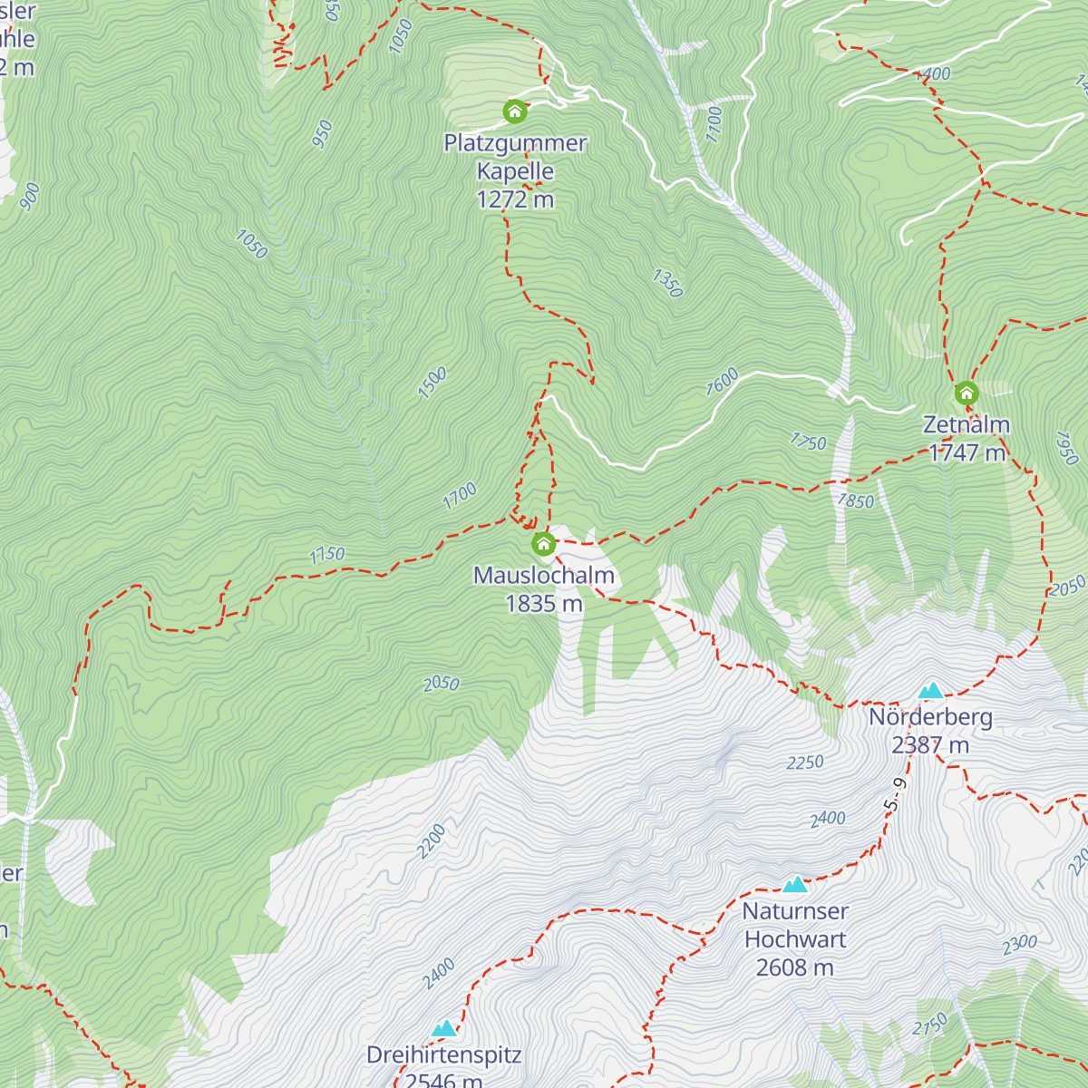 Mauslochalm map