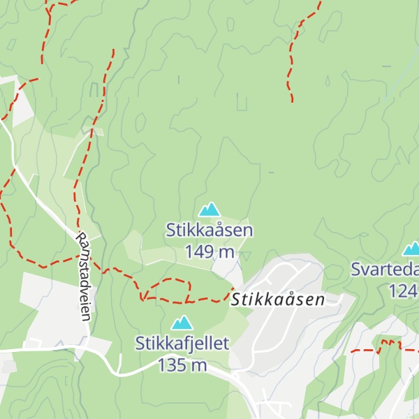 Map of Stikkaåsen