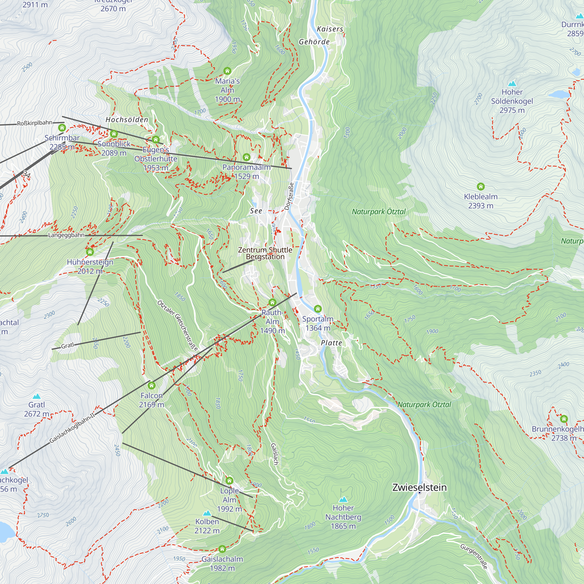 Halli Valli Apres Ski map
