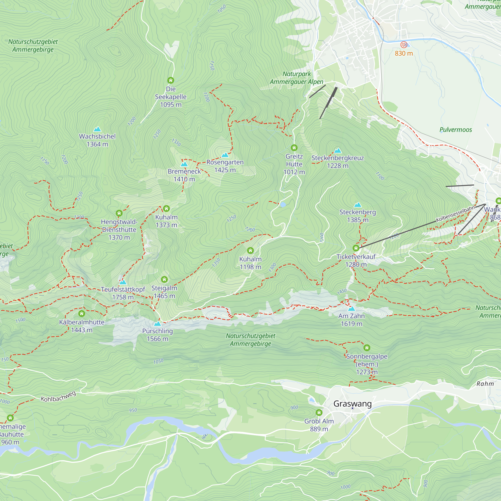 Kühalm map