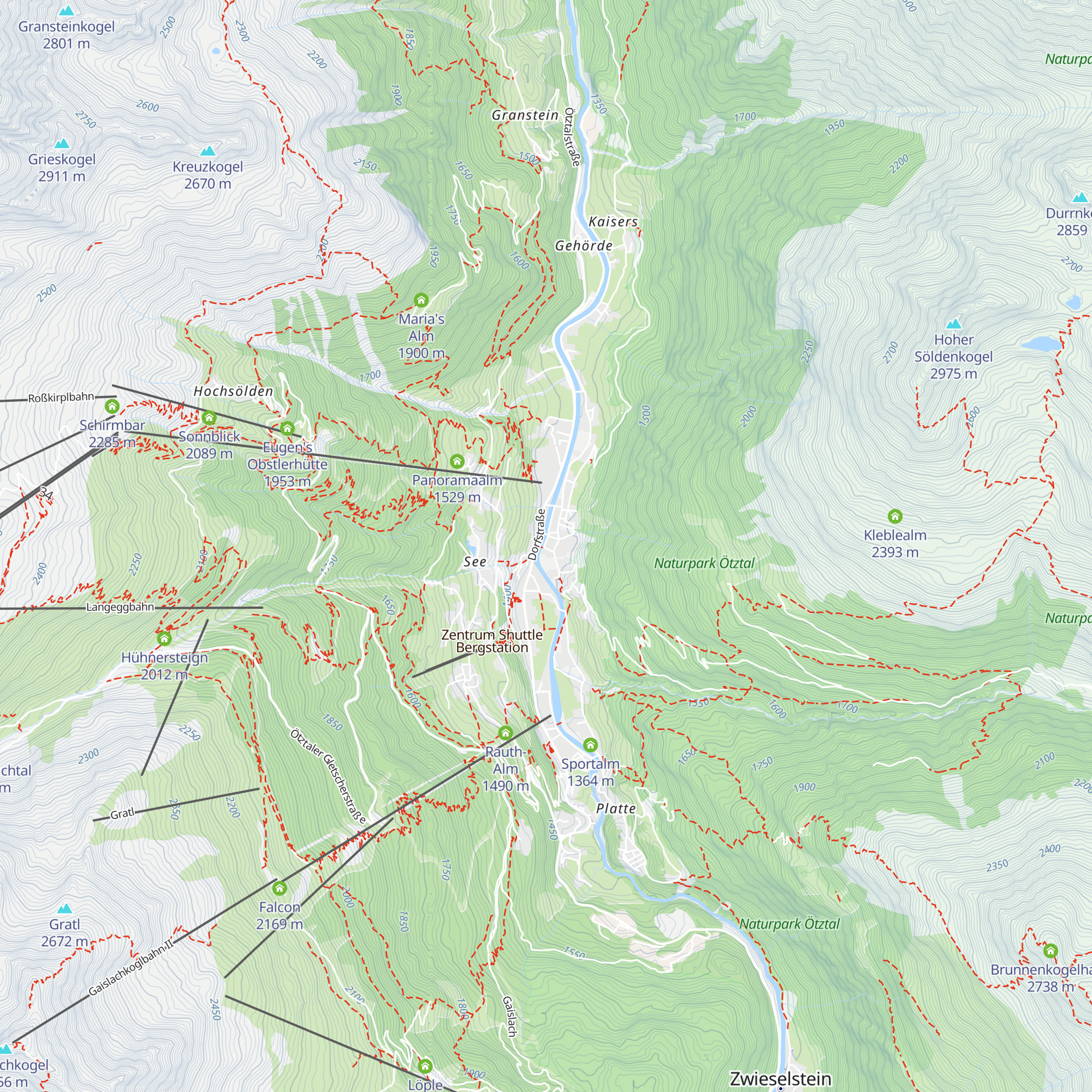Ötztal Tourismus - Information Sölden map