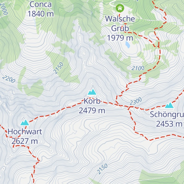 Map of Korb