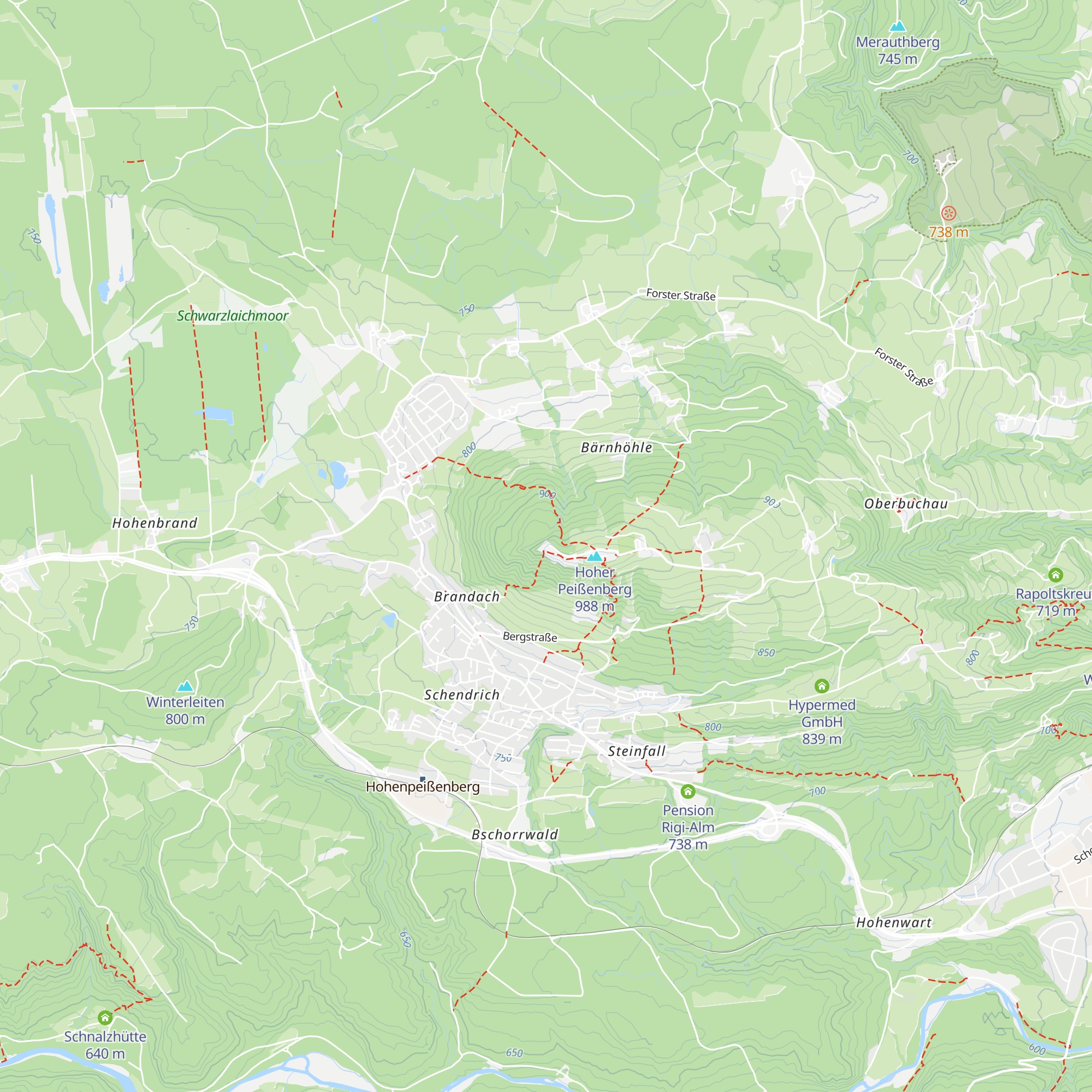 Meteorologisches Observatorium Hohenpeißenberg map