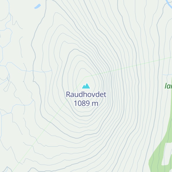 Map of Raudhovdet