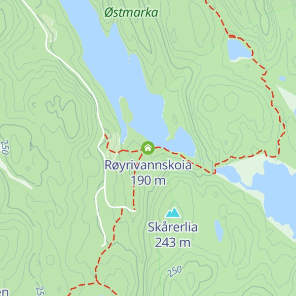 Map of Røyrivannskoia