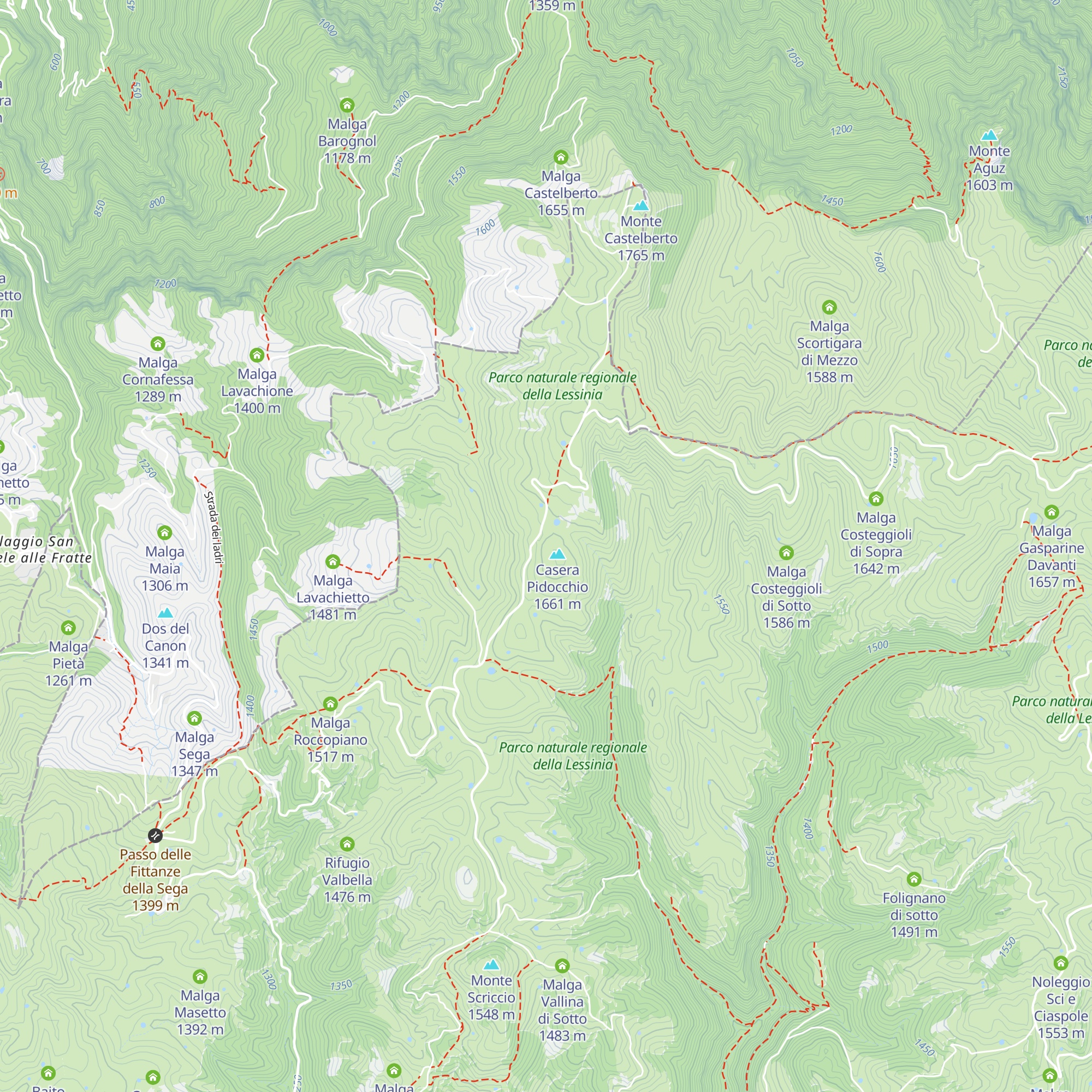 Malga Pidocchio di Sopra map