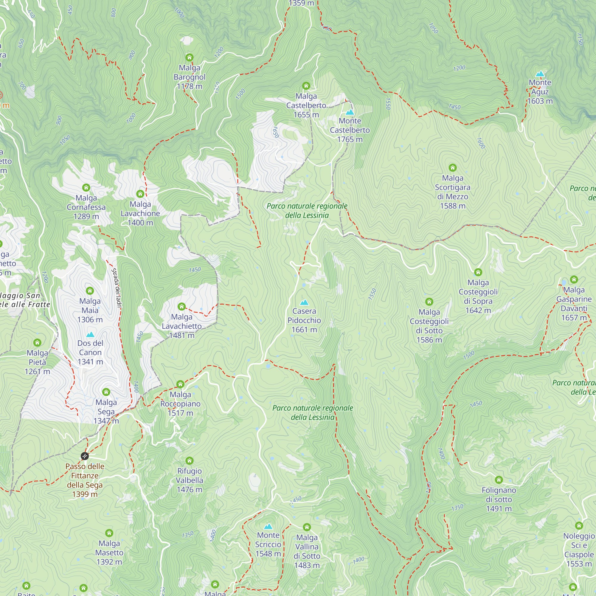Malga Pidocchio di Sopra map