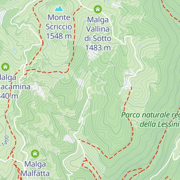 Map of Malga Derocon