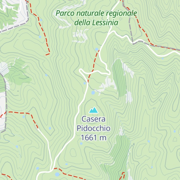 Map of Casera Pidocchio di Sopra