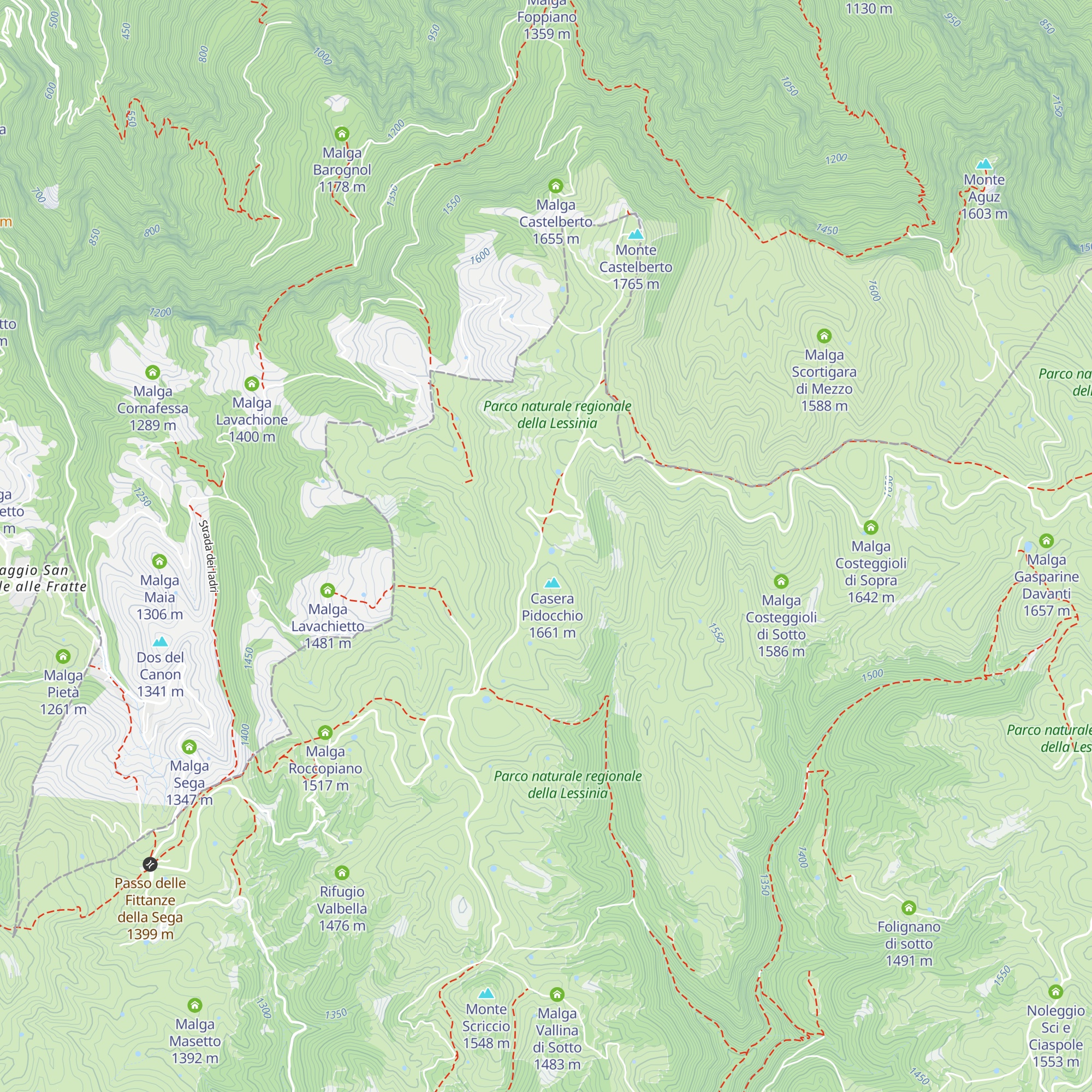 Casera Pidocchio di Sopra map