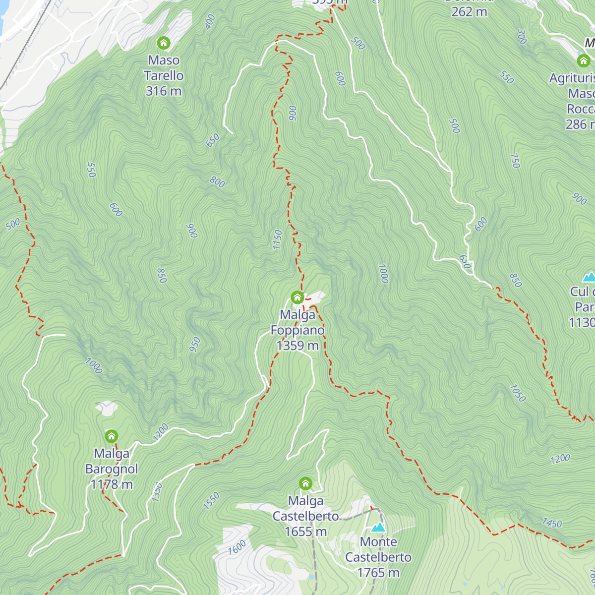 Malga Foppiano map