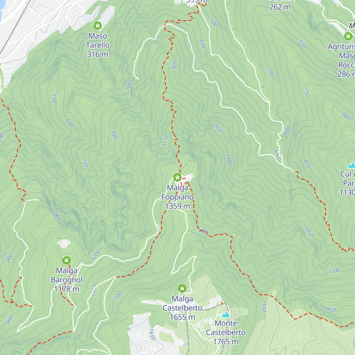 Malga Foppiano map