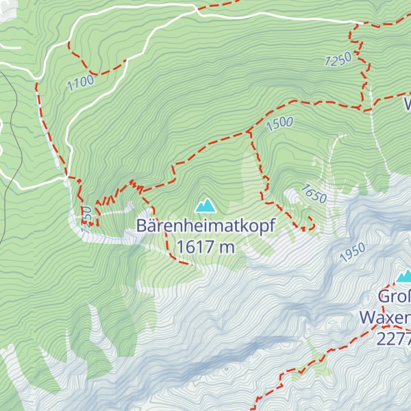 Map of Bärenheimatkopf