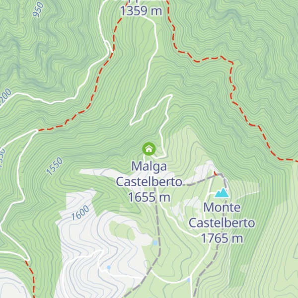 Map of Malga Castelberto