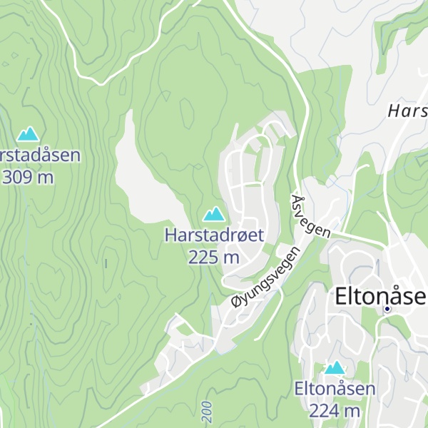 Map of Harstadrøet