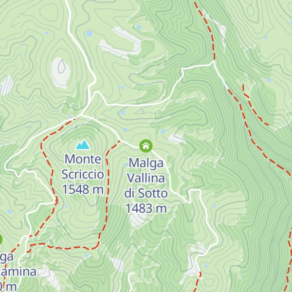 Map of Malga Vallina di Sotto