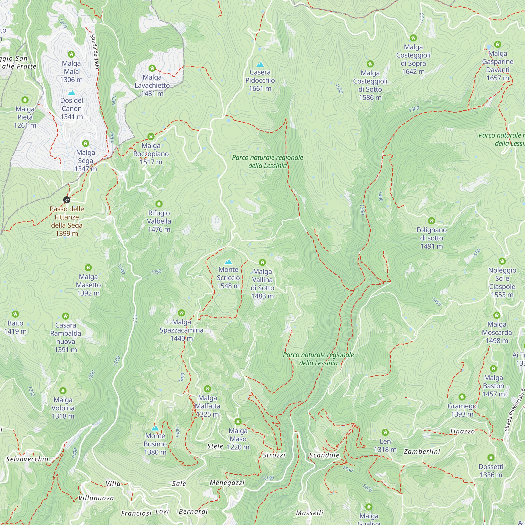 Malga Vallina di Sotto map