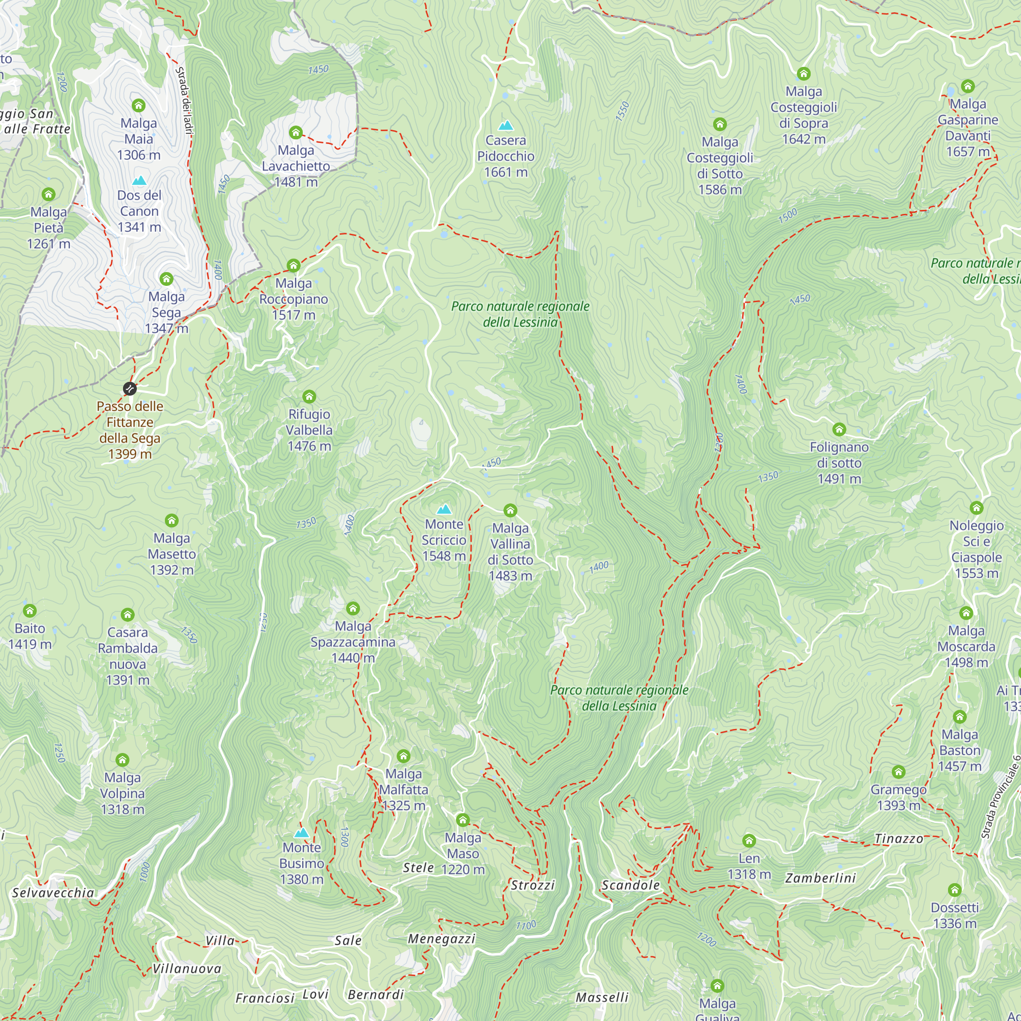 Malga Vallina di Sotto map