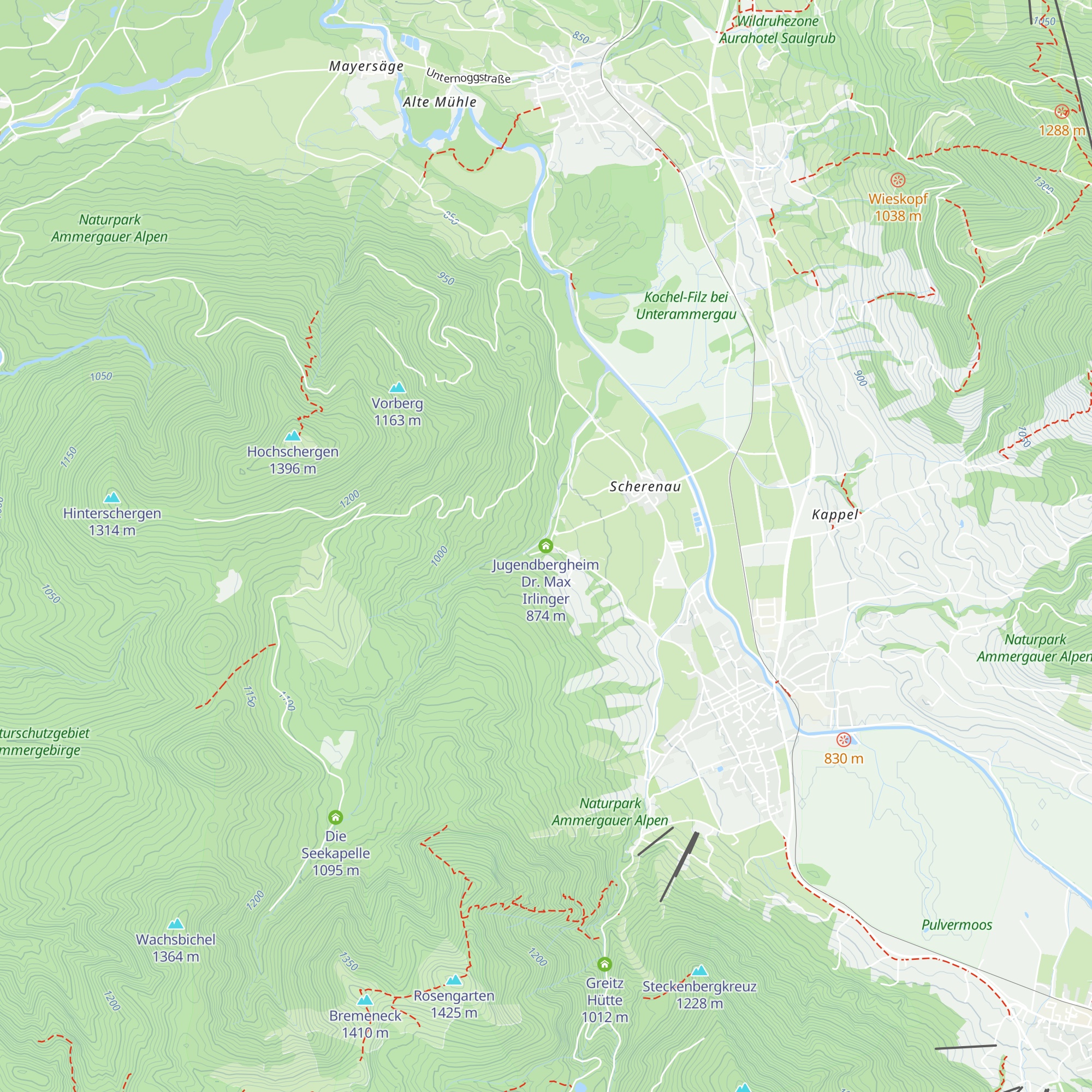 Jugendbergheim Dr. Max Irlinger map
